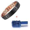 Pulsera magnética de cobre, pulseras personalizadas con nombre de identificación para hombres y mujeres, pulsera ajustable, brazalete, regalo de joyería de Metal