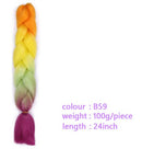 Black Star Hair Ombre Jumbo Extensiones de cabello trenzado Trenzas retorcidas de 24 pulgadas Fibra de cabello sintético para trenzado retorcido para mujeres