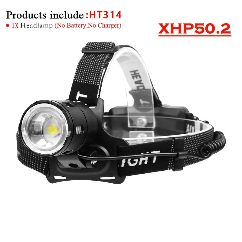 500000 LM XHP100 Powerful Led Headlamp 18650 XHP90.2 Led Headlight Rechargeable USB Head Flashlight XHP70 Zoom Head Torch Light