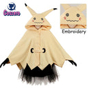 Mimikyu Cartoon Anzug Frauen Pyjama Anime Umhang Kleid Kostüm Halloween Umhang für Erwachsene Niedlicher Pyjama