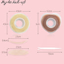 600Pcs/box Big  Eyelid Tape Sticker Double Fold Self Adhesive Eyelid Tape Stickers S/L Makeup Clear Beige Invisible Tool