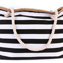2022 New Beach Tote Bag Fashion Women Canvas Summer Large Capacity Striped Shoulder Bag Tote Handbag Shopping Shoulder Bags