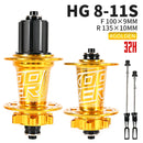 Koozer XM490 Hubs 4 Bearing MTB Mountain Bike Hub Front Rear QR or Thru 28/32/36 Holes Disc Brake Bicycle Hub 8 9 10 11 12Speed