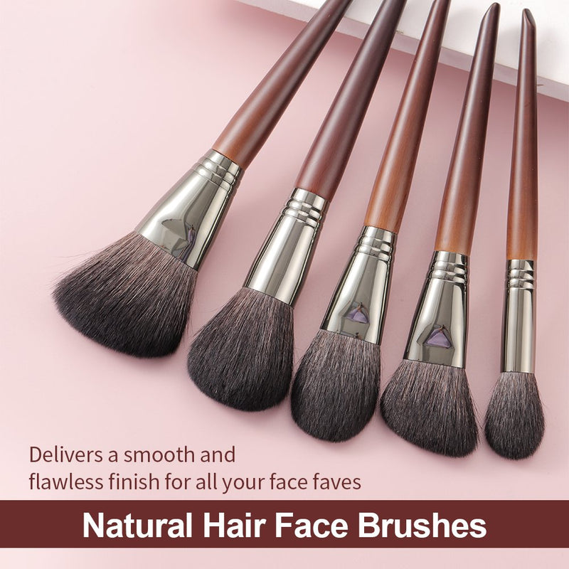 OVW Natürliches Make-up-Pinsel-Set Lidschatten-Make-up-Pinsel Ziegenhaar-Kit für Make-up Nabor Kistey Blending Pinceaux Maquillage