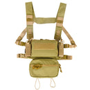 Tactical Micro Chest Rig Modular H Harness D3CR Funny Pack SACK Pouch Combat Vest 5.56 Mag Airsoft