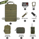 Universal Tactical MOLLE Car Seat Back Organizer military MOLLE Panel Vehicle Seat Cover Protector Kit Mat Black