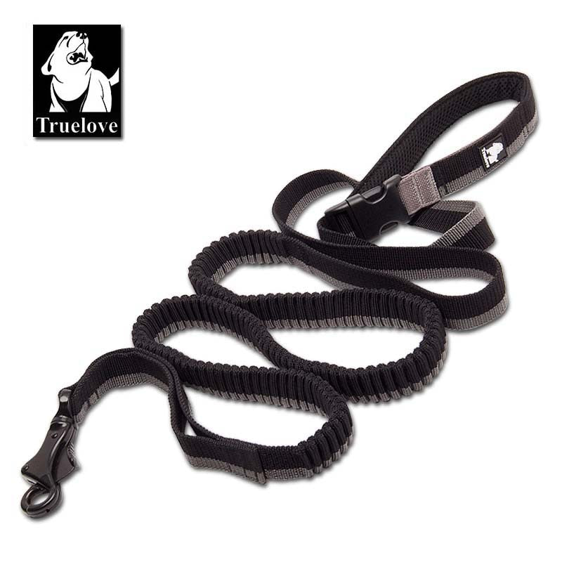 Truelove Dog Running Bungee Leash Hand-Held Waistworn Ajustable Nylon Elástico Retráctil Correas para perros para correr Trotar Caminar