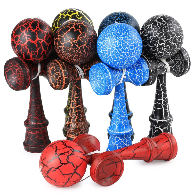 1 Piece Professional Bamboo Paint Wooden Kendama Balls Skillful Jumbo Kendama Juggle Game Balls Outdoors Toys for Children