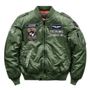 Chaqueta de hip hop para hombre de alta calidad, gruesa, azul marino, blanca, militar, motocicleta Ma-1, aviador, piloto, chaqueta de bombardero de béisbol para hombre