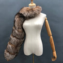 Fur Sleeve Women Fashion Luxury Real Fox Fur Coat Single Sleeve New Arrival