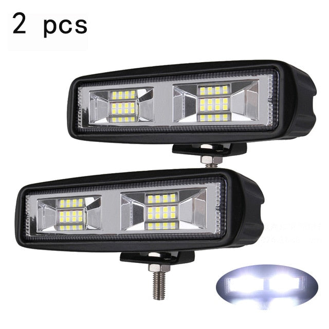 Car Light Assembly Led Fog Lights Off Road 4x4 48W Spot Beam Led Light Bar For Trucks ATV SUV DRL LED Spotlight Work Light Bar