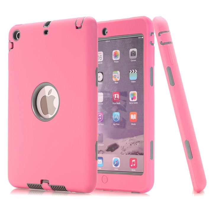 3 in1 Anti-slip Hybrid Case For iPad Mini 1/2/3 Retina Protective Heavy Duty Rugged Shockproof Resistance Cover For iPad Mini