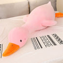 Juguete de peluche de pato Kawaii grande, almohada para dormir de ganso, muñeco de peluche de alta calidad, regalo dulce divertido y suave para amigos, regalos para niños