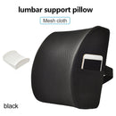 4 Color Soft Memory Foam Lumber Support Back Massager Pillow Back Massager Waist Cushion for Car Chair Home Office Relieve Pain