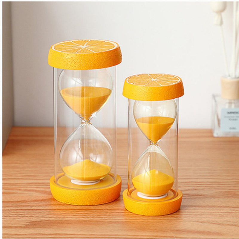 Hourglass 5 Minutes Sand Watch Fruit Timer Clock 15 30 Minute Sandglass Desk Ornaments Home Decoration Children Gift