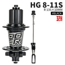 Koozer XM490 Hubs 4 Bearing MTB Mountain Bike Hub Front Rear QR or Thru 28/32/36 Holes Disc Brake Bicycle Hub 8 9 10 11 12Speed