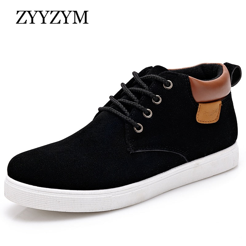 ZYYZYM, zapatos informales para hombre, primavera otoño, transpirables, de estilo alto, zapatillas planas de moda para hombre, zapatos simples, calzado para hombre