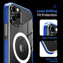 Funda de teléfono transparente Joyroom para iPhone 12 Pro Max 12 Mini, carcasa trasera magnética para PC, compatible con carga inalámbrica de iPhone