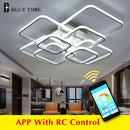 White&Black Lustre Modern Led Chandelier Living room Bedroom Dining room Led Chandelier Lighting Ceiling Lamp avize modern salon