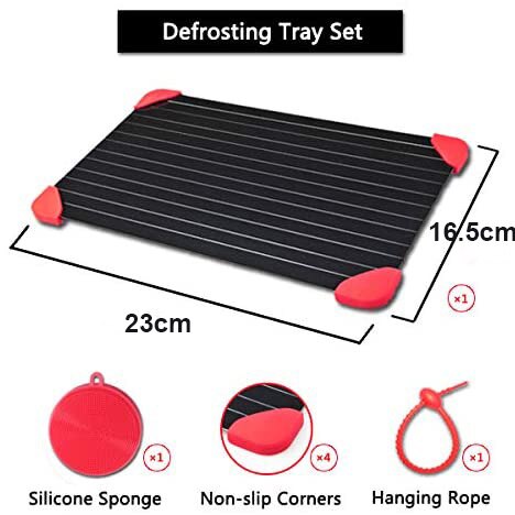 Aluminium Fast Defrosting Plate Board Frozen Meat Thawing Fresh Healthy Rapid Defrost Tray Food Gadgets Kitchen Tools