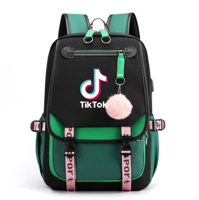 TikTok Rucksack Leuchtende Schultaschen für Teenager Jungen Mädchen Laptop Rucksack Große Kapazität Reise Mochila Escolar