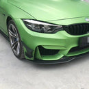 6 uds fibra de carbono accesorios de estilo de coche parachoques delantero labio aleta divisor Spoiler Canard pegatina apto para BMW F80 M3 para BMW F82 M4