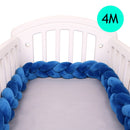 Protector De Parachoques De cama De bebé De 4M, cojín De almohada para cuna infantil, parachoques De nudo trenzado, parachoques De cuna, Tour De Lit, decoración De habitación De bebé Tresse
