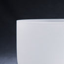 8 Inch  432hz/440hz Frosted Quartz Crystal Singing Bowl With Free Carring Case Chakra CDEFGAB