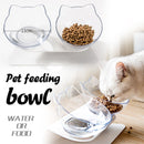 Cat Double Bowl Cat Bowl Dog Bowl  Non-slip Food Bowl With Raised Stand Cat Feeding & Watering Supplies Dog Feeder Pet Supplies