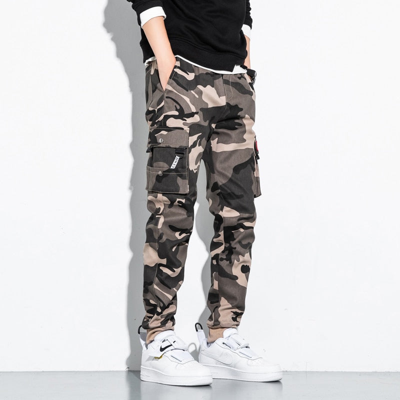 CHAIFENKO Hip Hop Cargohose Herren Neue Mode Harajuku Streetwear Multi Pocket Jogger Hose Herren Casual Harem Herrenhose M-8XL