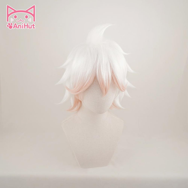 【AniHut】Komaeda Nagito Wig Danganronpa Cosplay Wig Anime Cosplay Hair Synthetic Heat Resistant Hair Komaeda Nagito Cosplay