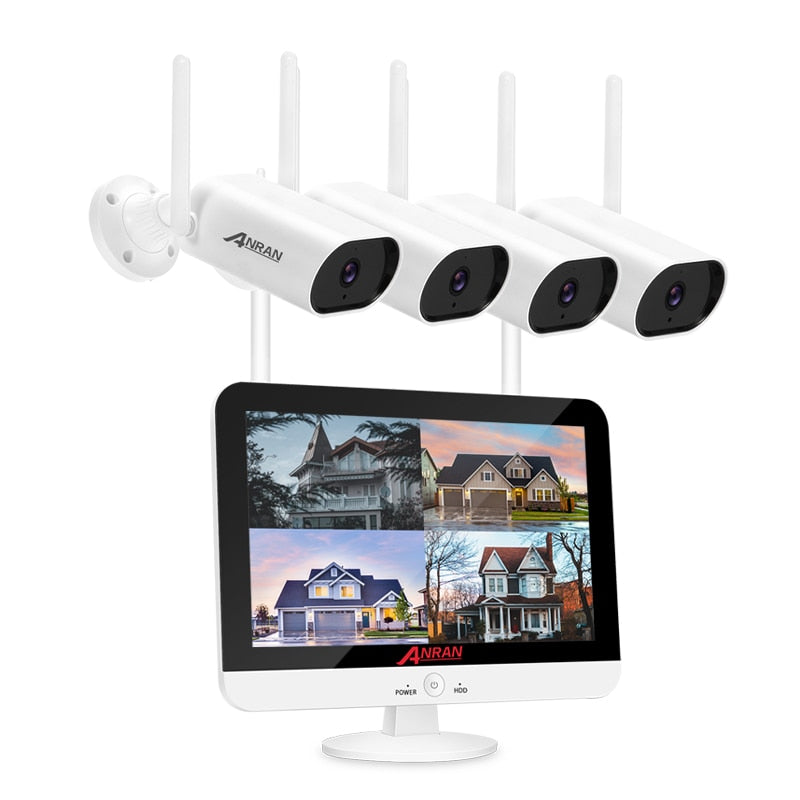 ANRAN 5MP H.265+ Ultra HD Videosicherheitssystem Wasserdichte drahtlose IP-Kameras für den Außenbereich Plug &amp; Play NVR-Kit Nachtsicht Kostenlose APP