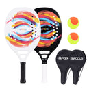 Ready Stock New High Quality Carbon and Glass Fiber Racket Beach Tennis Racquet Set With 2 Rackets 2 Balls and 2 Cover Bags