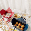 StoBag 5pcs Bronzing Portable Paper Box Leather Portable Rope Chocolate Candy Packaging Birthday Party New Year Gift Decoration