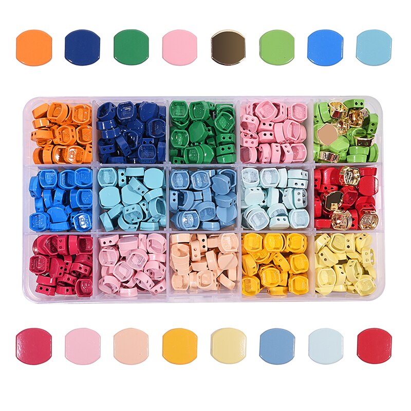 Colorful Miuki Enamel Tila Tile Beads Square Hematite Boho Metal Beads Myuki Beads for Jewelry Making Diy Craft Christmas 2022