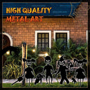 Zezzo® Halloween Cute Ghost Zombies-Metal Art Standing Silhouette For Garden Yard Pile Outdoor Sculpture Little Devil Home Decor