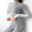 yoga suits women yoga set gym clothing Female Sport fitness suit Running  Clothes yoga top yoga leggings women Seamless gym set