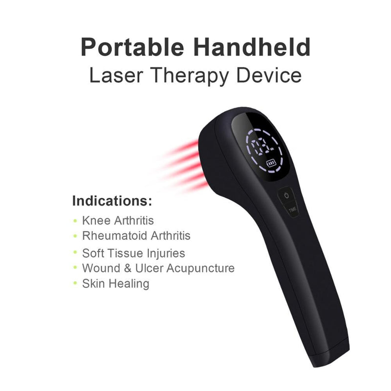 Dispositivo de terapia láser para el alivio del dolor, mano, rodilla, hombro, dolor de espalda, luz infrarroja, longitud de onda terapéutica para animales humanos