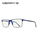 MERRYS DESIGN Men Anti Blue Ray Light Blocking Glasses UV400 Glasses For Computer Titanium Alloy Glasses S2170FLG