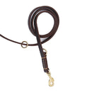 Multifunctional Two Dog Leash soft Real Leather handle Double Leashes P chain Collar Long Short pet Dog Walking Training Lead