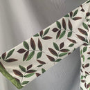 Siskakia Middle East Women Long Dress Ribbon V Neck Full Sleeve Leaves Print Maxi Dresses Turkey Arabic Dubai Muslim Clothing