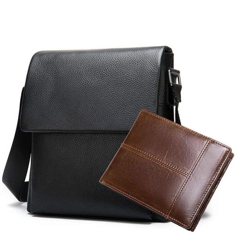 Westal Herren Umhängetasche Herren Echtes Leder Messenger Bags Big Male Schwarz Umhängetaschen für Herren Tasche Leder Man Handtaschen 8830