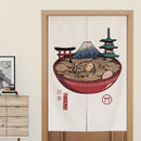 Japanese Door Curtain Partition Curtain Restaurant Decoration Curtain Noren for Noodle Store Kitchen Room Decoration