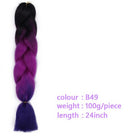 Black Star Hair Ombre Jumbo Extensiones de cabello trenzado Trenzas retorcidas de 24 pulgadas Fibra de cabello sintético para trenzado retorcido para mujeres