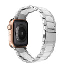 Resin Stainless Steel Strap Watchband for apple watch 5 band 44mm iwatch 42mm Series 5 4 3 2 Wrist Accessories loop 40m bracelet