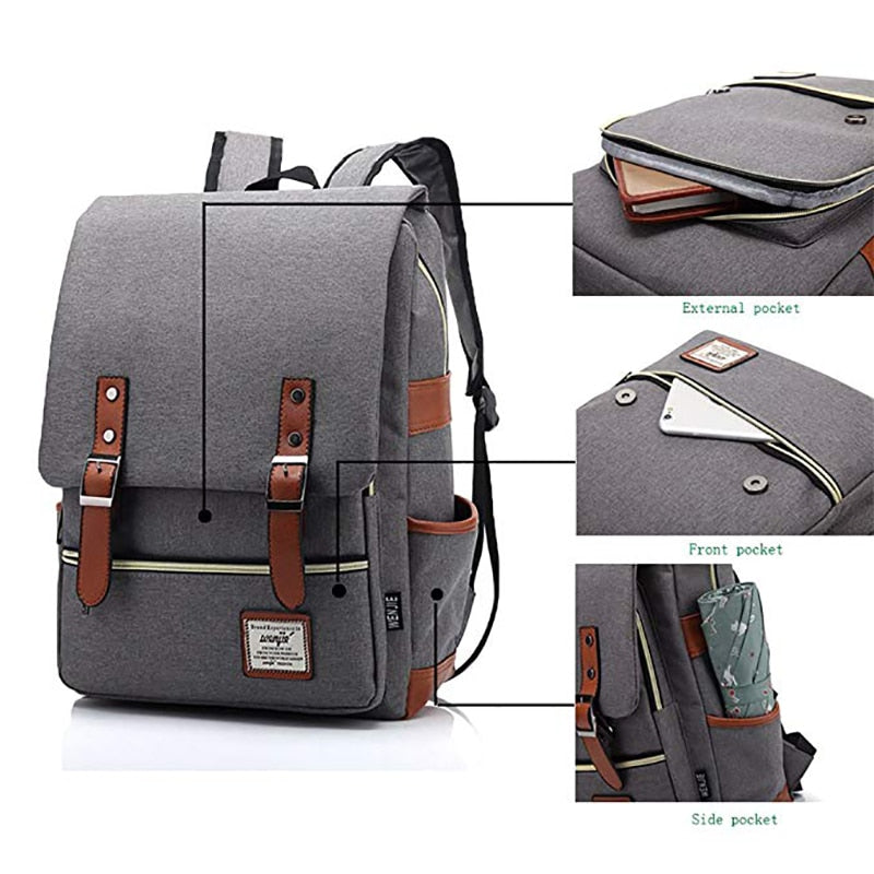 Business Laptop Backpacks Casual Daypacks Outdoor Rucksack School Bag Men Women Travelling Backpack Fits up to 15.6Inch Macbook