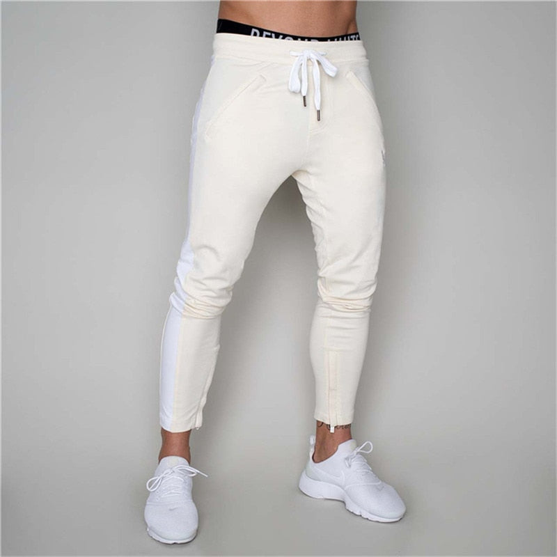 2019 Herren Jogger Freizeithose Fitness Herren Sportbekleidung Hosen Unterteile Skinny Jogginghose Hose Schwarz Gyms Jogger Sweat Pants