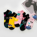 Calcetines invisibles de algodón para verano, calcetines antideslizantes para hombre y mujer, calcetín corto de corte bajo, pantuflas felices, divertidos calcetines para perros con animales de cerveza para hombre