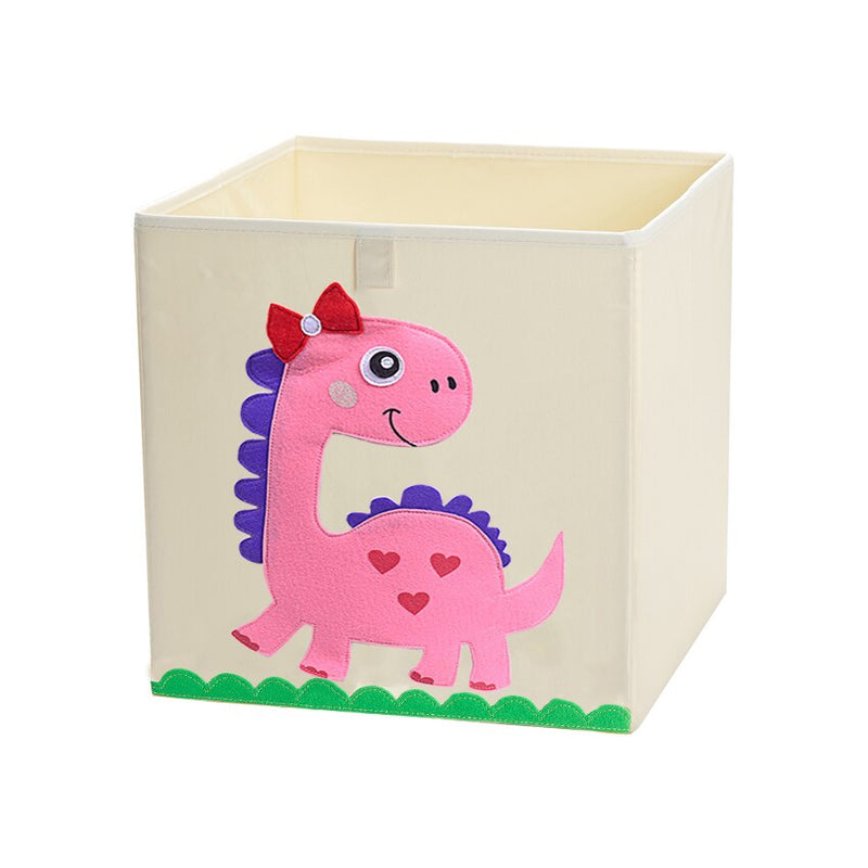 13 inch Foldable Embroidery Animal Cube Storage Box Oxford Fabric Kids Toys Organizers Bins Chest Organizer for Kids Nursery