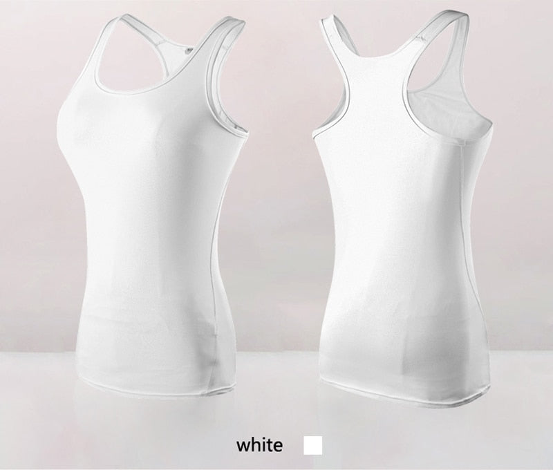 Summer Women Yoga Top Sleeveless Shirt Yoga Clothing Breathable Gym Tank Top White Running Vests Girl Zumba Yoga Top Tee Shirt